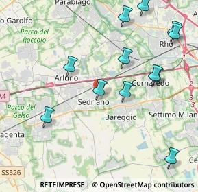 Mappa Via Giovanni Amendola, 20018 Sedriano MI, Italia (4.65333)