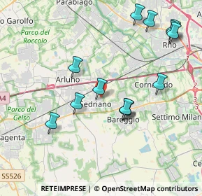 Mappa Via XXV Aprile, 20018 Sedriano MI, Italia (4.17846)