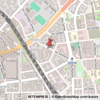 Mappa Via Tolmezzo, 12, 20132 Milano, Milano (Lombardia)