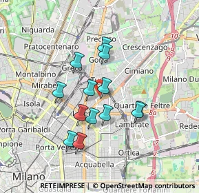 Mappa Via Privata Conegliano, 20159 Milano MI, Italia (1.44769)