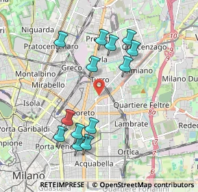 Mappa Via Privata Conegliano, 20159 Milano MI, Italia (1.91615)