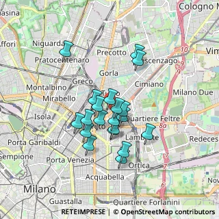 Mappa Via Privata Conegliano, 20159 Milano MI, Italia (1.353)