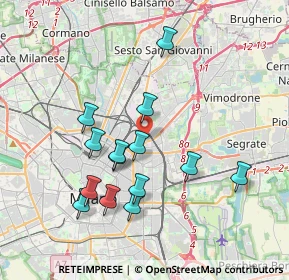 Mappa Via Privata Conegliano, 20159 Milano MI, Italia (3.55071)