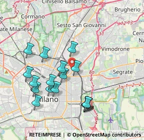 Mappa Via Privata Conegliano, 20159 Milano MI, Italia (3.79294)