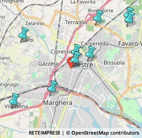 Mappa Via Monte Cengio, 30171 Venezia VE, Italia (2.73545)