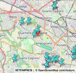 Mappa Via Luigi Chiarelli, 20151 Milano MI, Italia (3.03316)