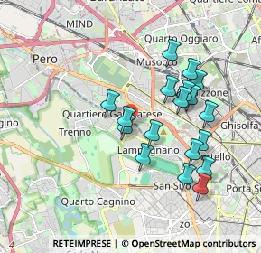 Mappa Via Luigi Chiarelli, 20151 Milano MI, Italia (1.69611)