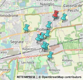 Mappa Via Galileo Galilei, 20096 Pioltello MI, Italia (1.36273)
