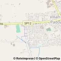 Hartă Villafranca Padovana