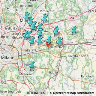Mappa Via Alessandro Manzoni, 20052 Vignate MI, Italia (7.09882)