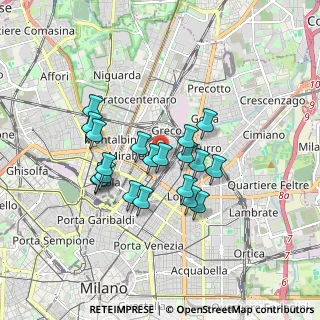 Mappa Via Luciano Zuccoli, 20125 Milano MI, Italia (1.4185)