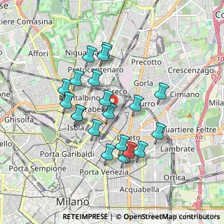 Mappa Via Luciano Zuccoli, 20125 Milano MI, Italia (1.6245)