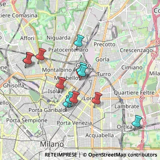 Mappa Via Luciano Zuccoli, 20125 Milano MI, Italia (1.84333)