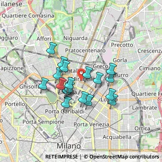 Mappa Via Achille Bizzoni, 20125 Milano MI, Italia (1.41316)