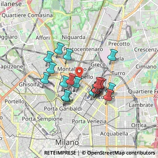 Mappa Via Achille Bizzoni, 20125 Milano MI, Italia (1.454)