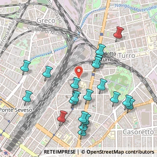 Mappa Via Spoleto, 20125 Milano MI, Italia (0.5605)