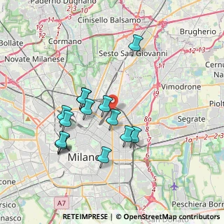 Mappa Via Spoleto, 20125 Milano MI, Italia (3.39467)