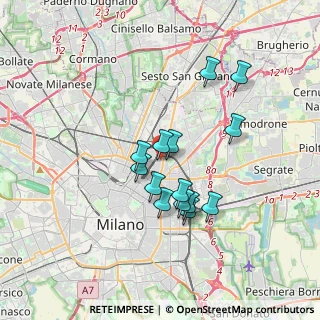 Mappa Via Spoleto, 20125 Milano MI, Italia (2.915)