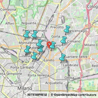 Mappa Via Spoleto, 20125 Milano MI, Italia (1.52182)