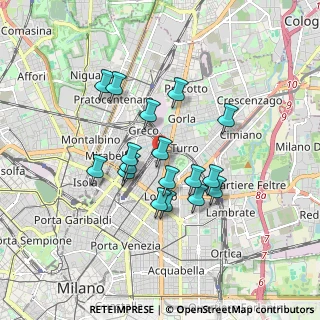 Mappa Via Spoleto, 20125 Milano MI, Italia (1.44235)
