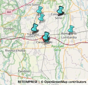 Mappa Largo Luigi Cavenaghi, 24043 Caravaggio BG, Italia (5.93)