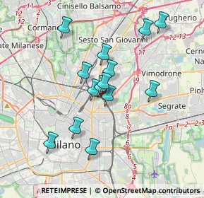 Mappa Via Angelo Mosso, 20127 Milano MI, Italia (3.08357)