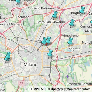 Mappa Via Angelo Mosso, 20127 Milano MI, Italia (5.56364)