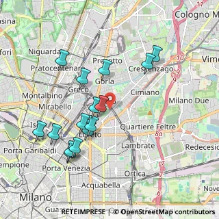 Mappa Via Angelo Mosso, 20127 Milano MI, Italia (1.91133)