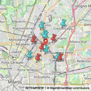 Mappa Via Angelo Mosso, 20127 Milano MI, Italia (1.355)