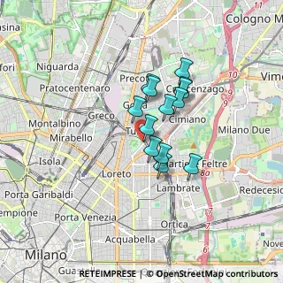 Mappa Via Angelo Mosso, 20127 Milano MI, Italia (1.16769)