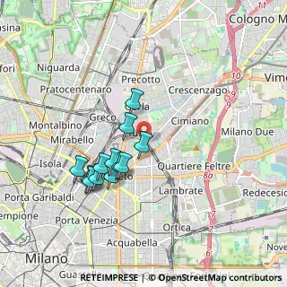 Mappa Via Angelo Mosso, 20127 Milano MI, Italia (1.56583)