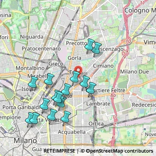 Mappa Via Angelo Mosso, 20127 Milano MI, Italia (2.1025)