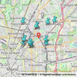 Mappa Via Angelo Mosso, 20127 Milano MI, Italia (1.57308)