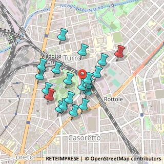 Mappa Via Angelo Mosso, 20127 Milano MI, Italia (0.386)