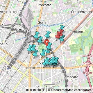 Mappa Via Angelo Mosso, 20127 Milano MI, Italia (0.728)