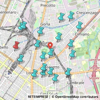 Mappa Via Angelo Mosso, 20127 Milano MI, Italia (1.1195)