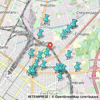 Mappa Via Angelo Mosso, 20127 Milano MI, Italia (1.063)
