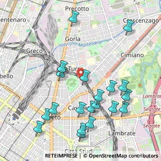 Mappa Via Angelo Mosso, 20127 Milano MI, Italia (1.1765)