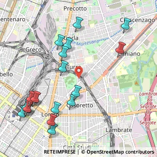 Mappa Via Angelo Mosso, 20127 Milano MI, Italia (1.32474)