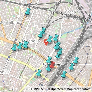 Mappa Via Cardinale Cagliero, 20125 Milano MI, Italia (0.516)
