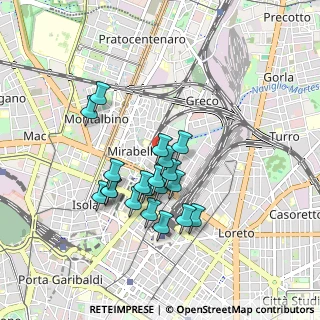 Mappa Via Privata Angera, 20125 Milano MI, Italia (0.744)