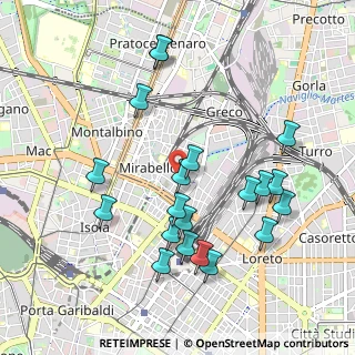 Mappa Via Privata Angera, 20125 Milano MI, Italia (1.012)