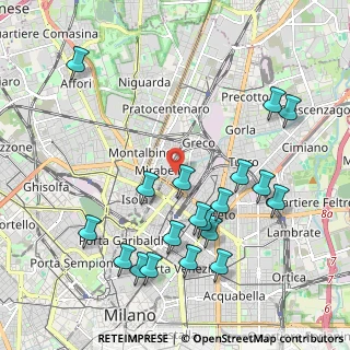 Mappa Via Cardinale Cagliero, 20125 Milano MI, Italia (2.24421)