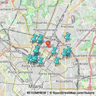 Mappa Via Privata Angera, 20125 Milano MI, Italia (1.60938)
