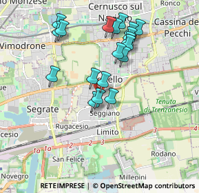 Mappa Via Cuneo, 20096 Pioltello MI, Italia (1.75368)