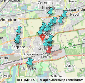 Mappa Via Cuneo, 20096 Pioltello MI, Italia (1.533)