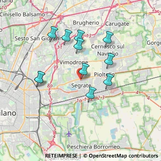 Mappa Via Gramsci, 20054 Segrate MI, Italia (3.46909)