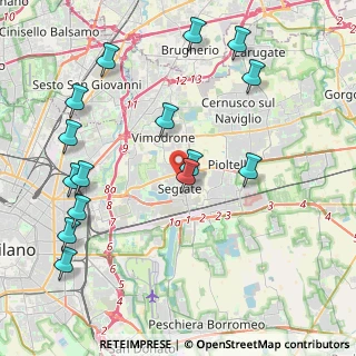 Mappa Via Carlo Alberto dalla Chiesa, 20054 Segrate MI, Italia (4.77067)