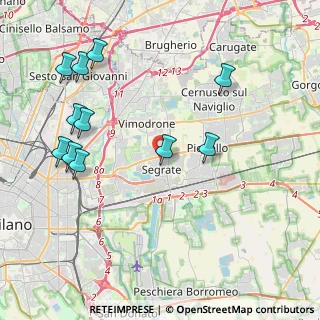 Mappa Via Carlo Alberto dalla Chiesa, 20054 Segrate MI, Italia (4.62455)