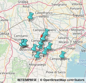 Mappa 35011 Campodarsego PD, Italia (11.26923)